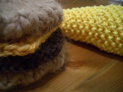 #235 - knit cheeseburger & corn on the cob