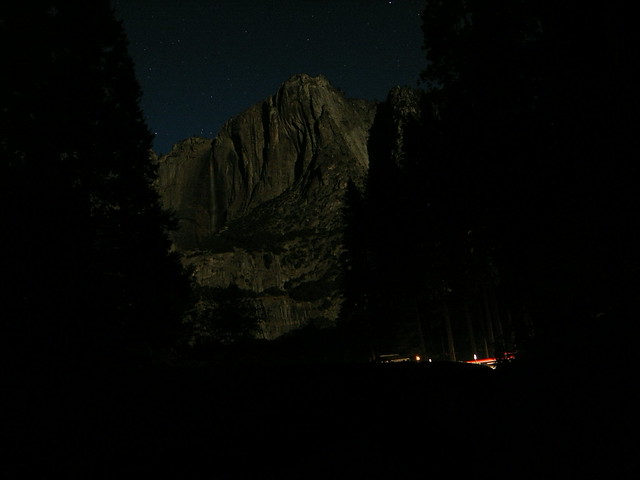 Yosemite Falls in the Moonlight