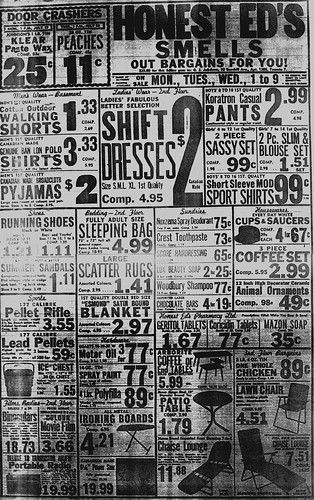 Vintage Ad #275: Honest Ed's Smells Out Bargains For You!
