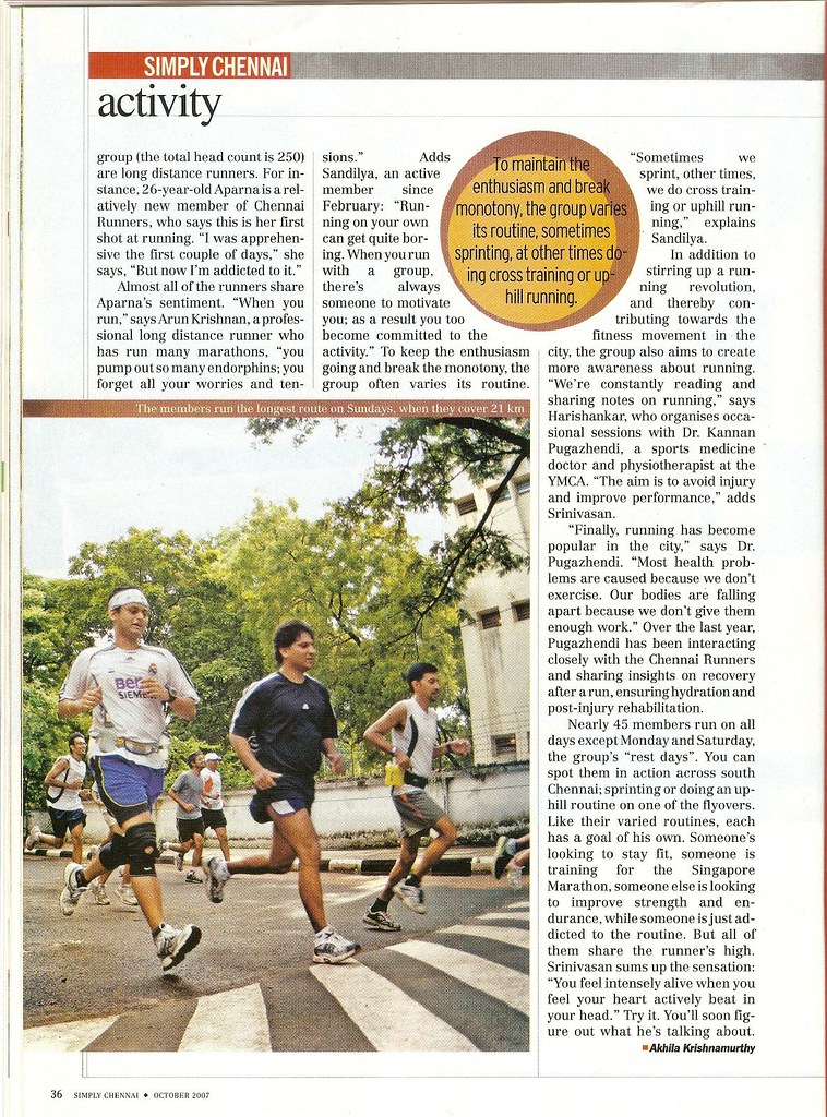 Chennai Runners in india Today - page 3