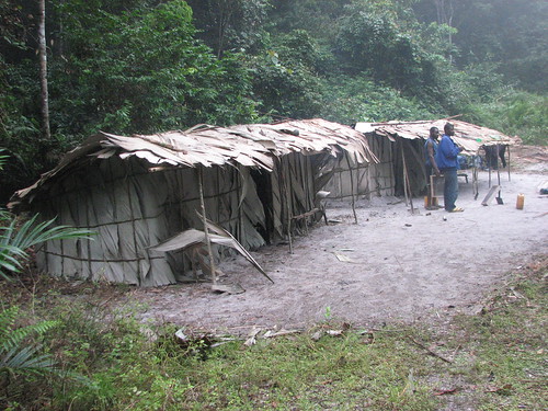 mining camp on the Lokomue