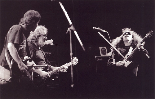 Bob Weir & Jerry Garcia with guest Carlos Santana - Grateful Dead 8/22/87 Calaveras County Fairground, Angels Camp, California
