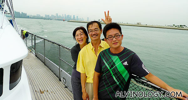 Aunt Catherine, her husband and my cousin, Jun Jie
