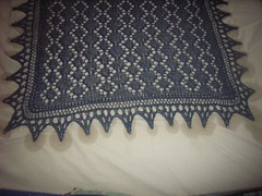 Close up on Victorian shawl