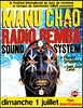 Manu Chao et Samba Sound System - Affiche du concert à Montreal le 1er juillet 2007