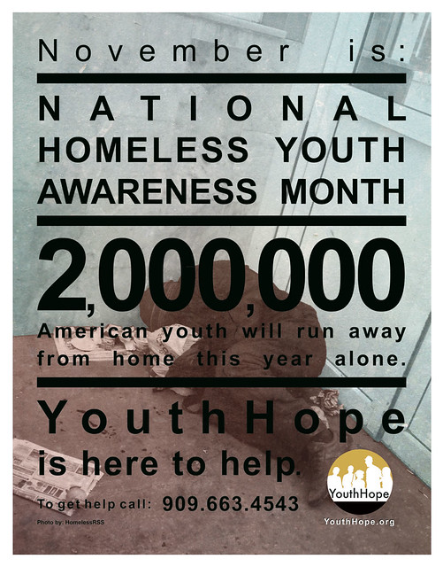 National Homeless Youth Awareness Month Print 3