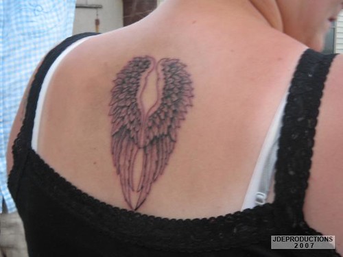 angel wings tattoo 3 by jde09