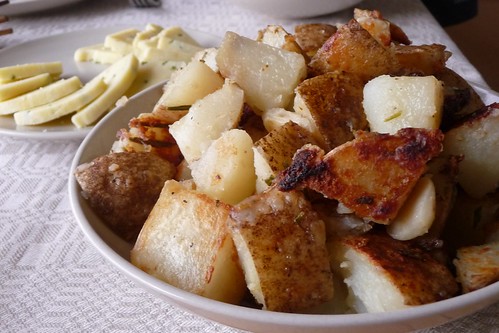 Boiled and Fried Potatoes with Rosemary