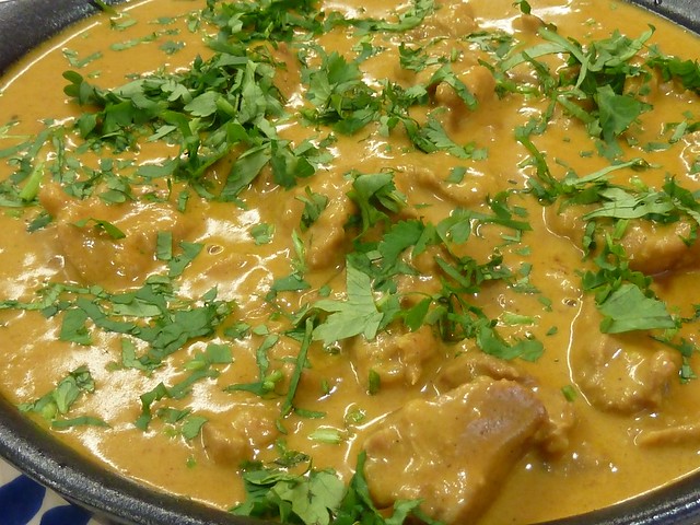 Curry Korma de Pavo con Cilantro
