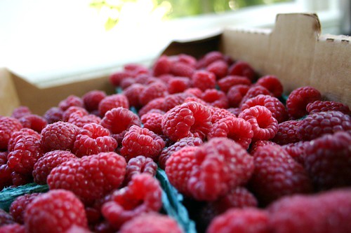 red red raspberries