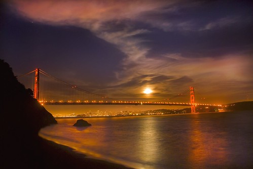 Golden Gate Moonrise