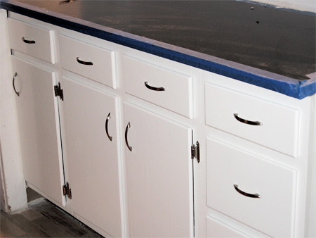 Cabinet doors with hardware
