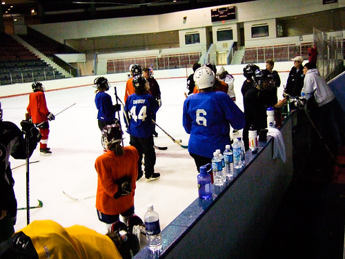 first hockey practice of the season