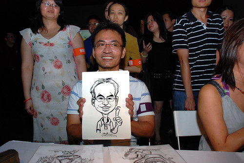 caricature live sketching for SDN First Anniversary Bash - 3