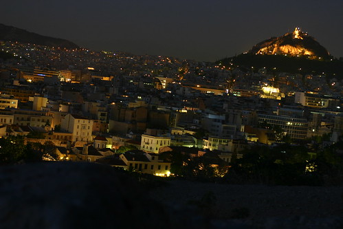 Athens at Night from Mars Hill 2