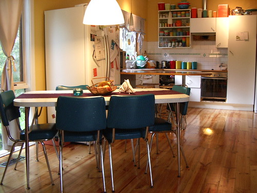 Beautiful kitchen interior design with wooden furniture
