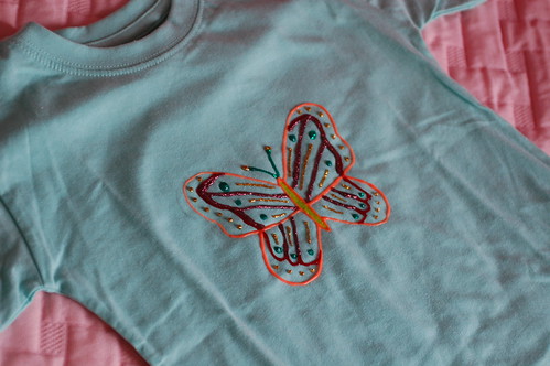 T-shirt borboleta
