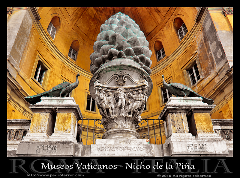 Roma - Museos Vaticanos - Nicho de la Piña