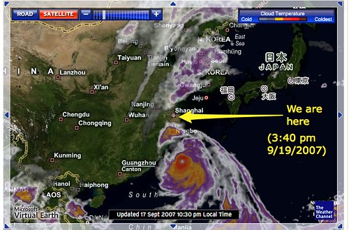 The typhoon approaches!