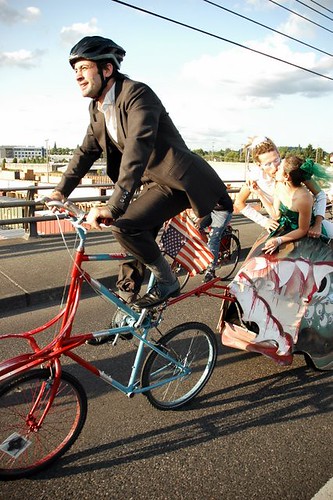 A Bike Wedding Parade