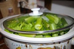 Making celery puree