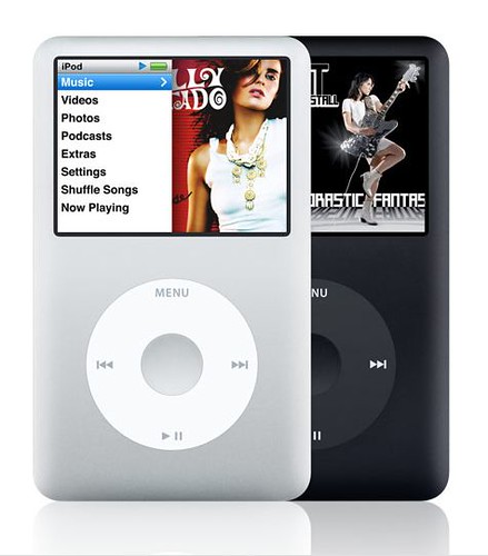 iPod classic negro y blanco