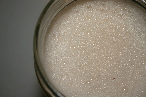 Almond milk foam