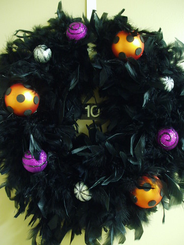 black wreath detail
