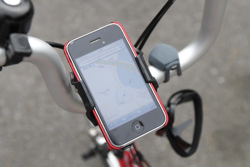 iPhoneの自転車用マウンター
