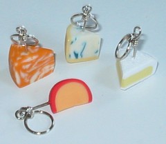 Cheese stitch markers!