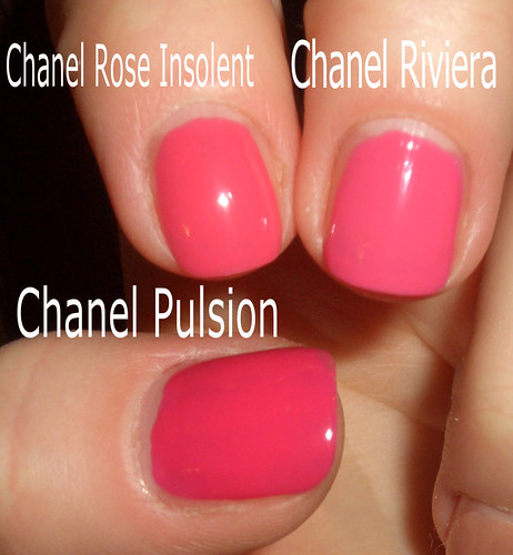 Pink polishes from Chanel