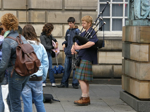 Bagpiper on the street