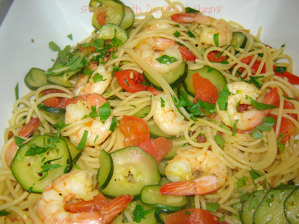 Spaghetti with Zucchini & Shrimp 2, edited