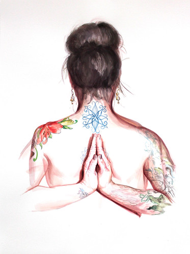 Kim Saigh, Reverse Namaste by joshua liner gallery