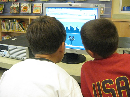 Children at the Computer. © San Jose Library, 2010.