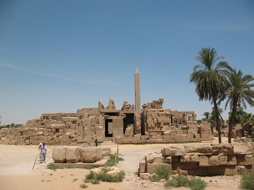 At the back of the Temple of Karnak