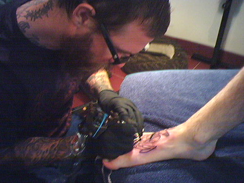 Jeff Rassier at Blackheart Tattoo 