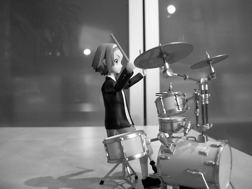Ritsu with her drums