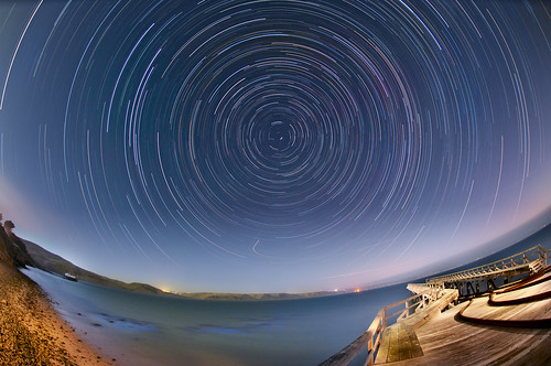 Star Trails over Drakes Bay
