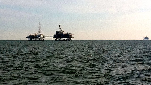 Oil rigs in Mobile Bay