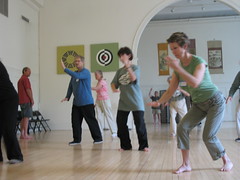Students practice at Brookline Tai Chi
