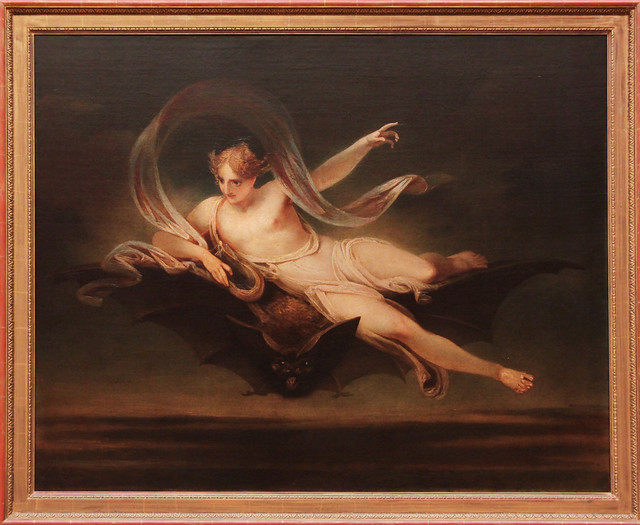 Ariel on a Bat's back, Henry Singleton, 1819