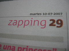 Zapping = channel surfing