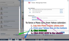 Forcing a sync from Yahoo to Plaxo