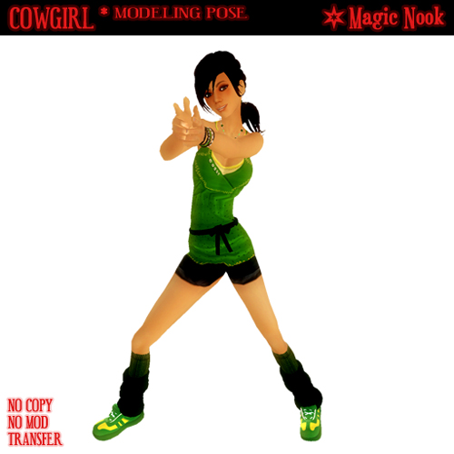 Cowgirl (Modeling Pose from Magic Nook)