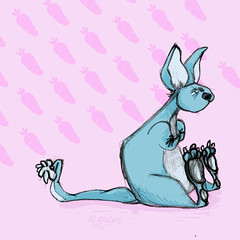 Disgruntled Bunny (colour test 1)