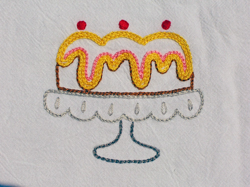 Bundt Cake embroidery
