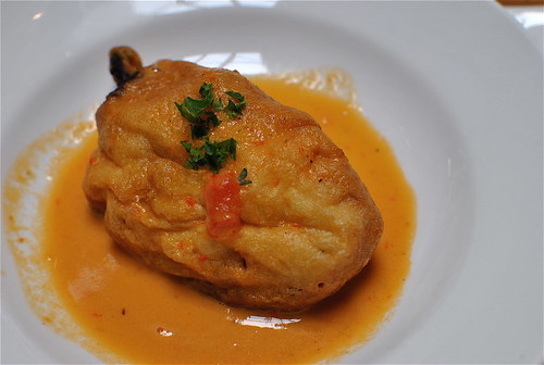 chile relleno with crab