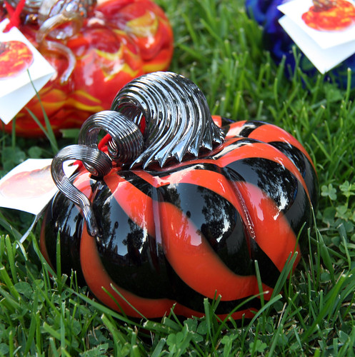 IMG_6014 black and red stripe glass pumpkin