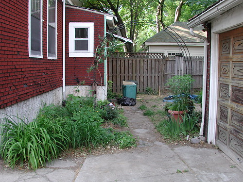 Backyard, view along the back path